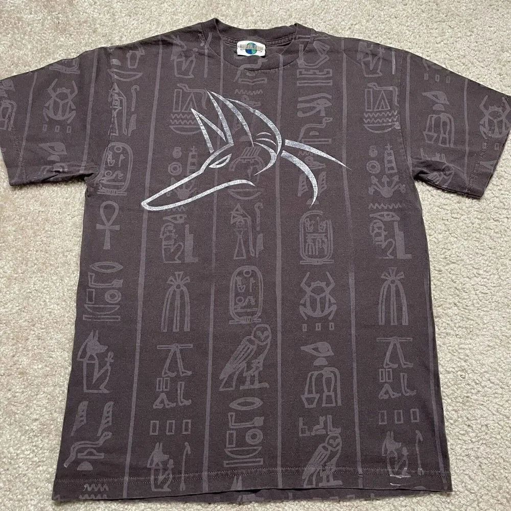 Vtg 00s UNIVERSAL STUDIOS Roller Coaster REVENGE OF THE MUMMY SHIRT Men's Medium